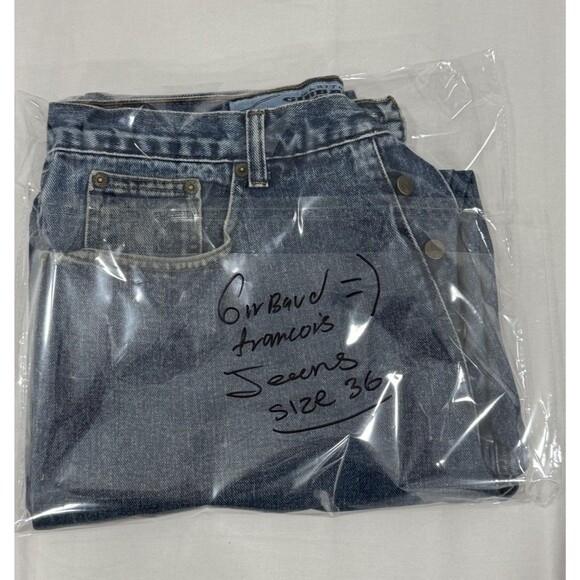 Vintage 90s Marithe Francois Girbaud Straight Denim Jeans The Stone Wash - Picture 8 of 9